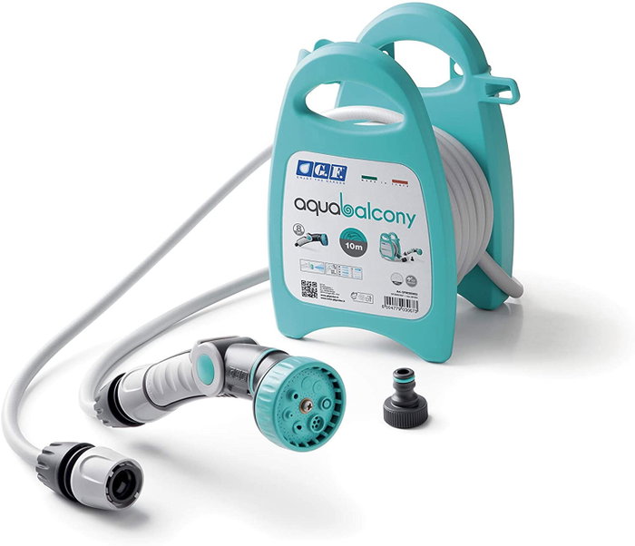 GF Kit Portamangueras Aquabalcony 10 m Azul