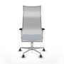 PIQUERAS Y CRESPO Sillón Albacete Azul y Blanco con Mecanismo Sincro y Base de Aluminio
