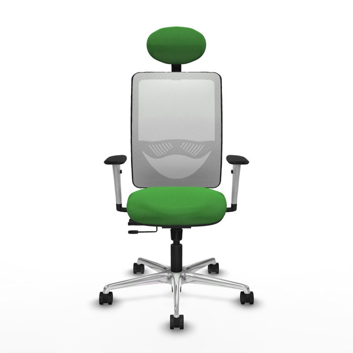 PIQUERAS Y CRESPO Silla de oficina Zulema con mecanismo Sincro/Traslack Verde y Blanco PIQUERAS Y CRESPO Silla de oficina Zulema con mecanismo Sincro/Traslack Verde y Blanco