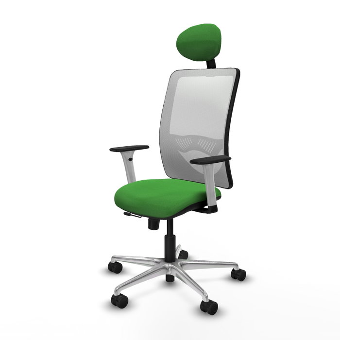 PIQUERAS Y CRESPO Silla de oficina Zulema con mecanismo Sincro/Traslack Verde y Blanco PIQUERAS Y CRESPO Silla de oficina Zulema con mecanismo Sincro/Traslack Verde y Blanco