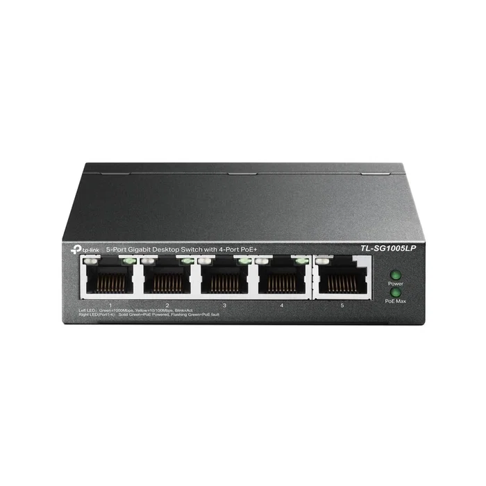 TP-Link TL-SG1005LP Switch No Administrado Gigabit Ethernet PoE Negro TP-Link TL-SG1005LP Switch No Administrado Gigabit Ethernet PoE Negro