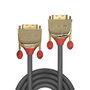 LINDY Cable DVI-D 36205 de 7,6 m, Negro y Oro