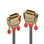 LINDY Cable DVI-D 36205 de 7,6 m, Negro y Oro