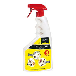 Batlle Insecticida Acaricida Fungicida Triple Acción contra Plagas Pistola Pulverizadora 750 ml