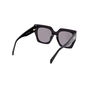 Emilio Pucci EP0197 01A Gafas de Sol Mujer Negro Montura Butterfly Negro Cristales Gris Humo 52mm