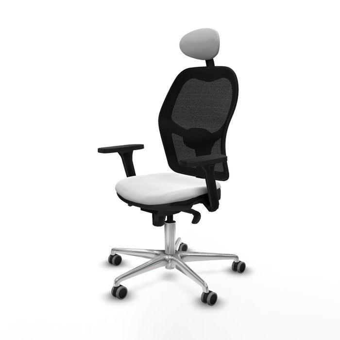 PIQUERAS Y CRESPO Silla de oficina Jorquera Blanca y Negra