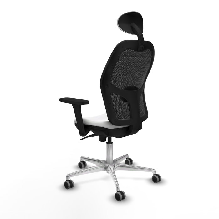 PIQUERAS Y CRESPO Silla de oficina Jorquera Blanca y Negra
