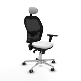 PIQUERAS Y CRESPO Silla de oficina Jorquera Blanca y Negra