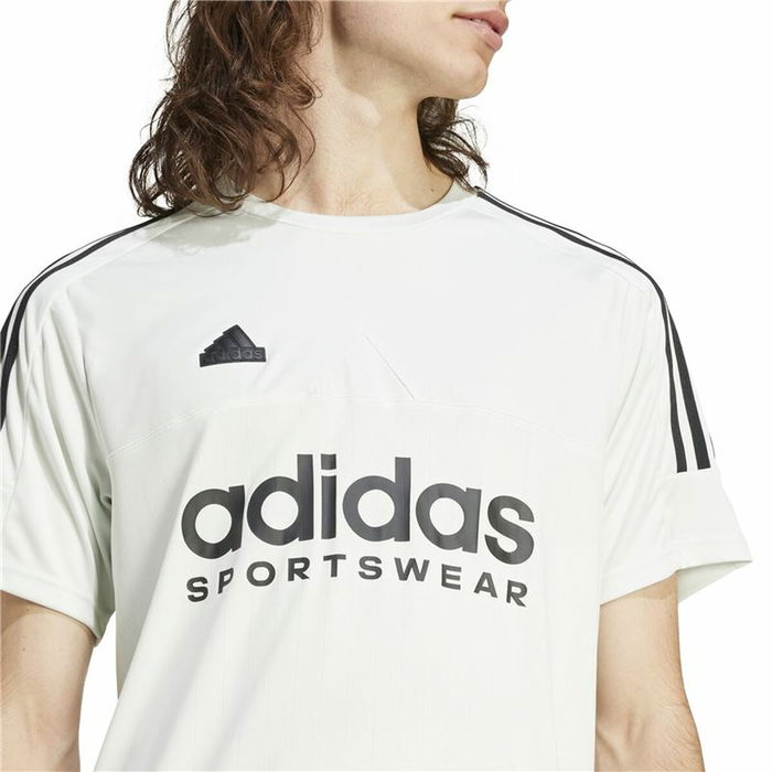 Camiseta de Manga Corta Hombre Adidas Tiro Q1 Blanco
