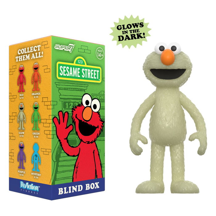 Super7 Sesame Street Figuras ReAction Wave 04 Elmo - Expositor de 12 Cajas Sorpresa Super7 Sesame Street Figuras ReAction Wave 04 Elmo - Expositor de 12 Cajas Sorpresa