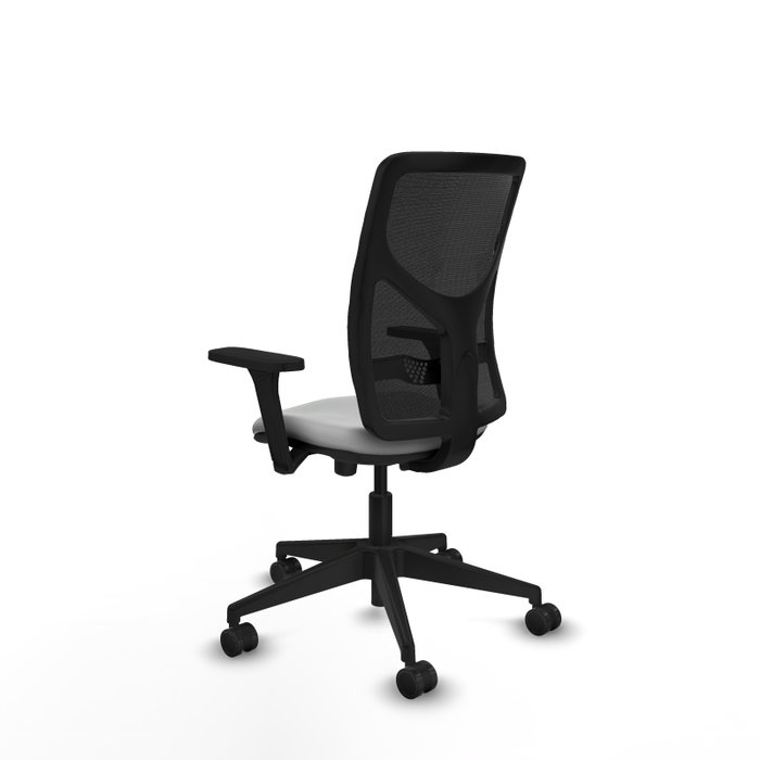 PIQUERAS Y CRESPO Silla de oficina Motilla con mecanismo Sincro/Traslack, Gris claro y Negro