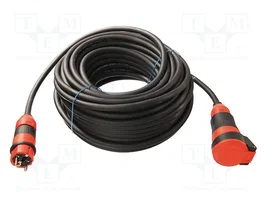 AS SCHWABE Prolongador de alimentación H07RN-F 3G1,5mm2 25m Negro