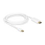 DeLOCK Adaptador de cable de video Mini DisplayPort a HDMI 3 m Blanco