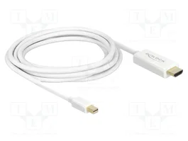 DeLOCK Cable Adaptador Mini DisplayPort a HDMI 3 m Blanco