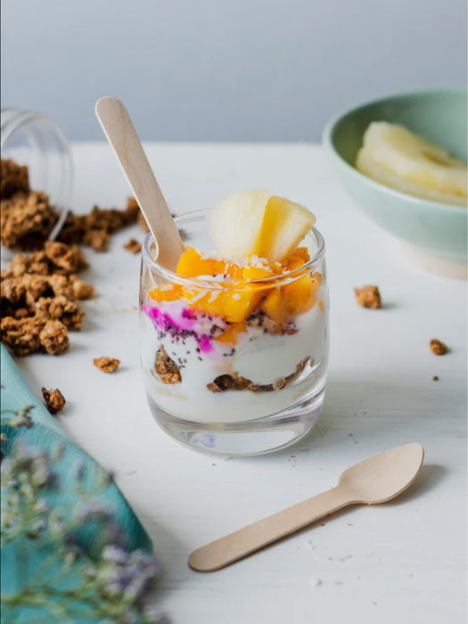 Algon Set 50 Cucharas de Café de Madera 13.8 cm (20 Unidades)