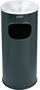 PROBBAX - AT-2030-BLA - Papelera de interior con cenicero - 25 cm de Ø x 65 cm de alto 30L - Negro