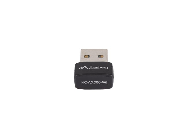 Lanberg NC-AX300-WI Adaptador de Red Inalámbrica USB Wi-Fi 6 300 Mbit/s Lanberg NC-AX300-WI Adaptador de Red Inalámbrica USB Wi-Fi 6 300 Mbit/s