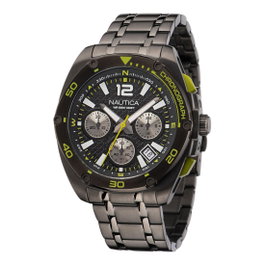 Nautica NAPTCF210 Reloj de Cuarzo para Hombre en Acero Inoxidable