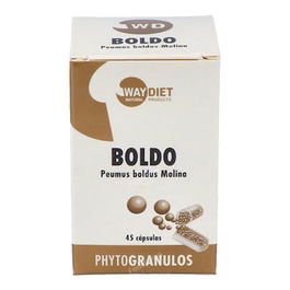 WAYDIET NATURAL PRODUCTS Boldo Phytogranulos 45 Cápsulas - Complemento alimenticio para apoyo digestivo