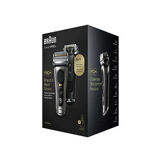 Braun Rasierer Series 9 Pro+ 9565cc Máquina de afeitar de láminas Wet & Dry Metálico Tecnología Sonic Autonomía 60 min