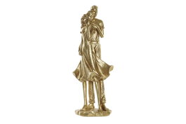 DKD Home Decor Figura de Resina Pareja Dorado
