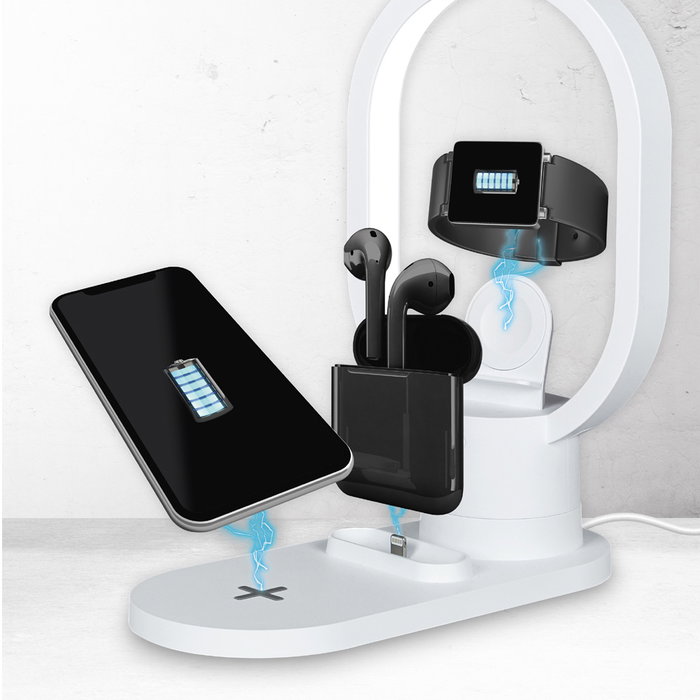 Home Deco Factory Lámpara Led Cargador Inducción Polipropileno