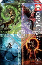 EDUCA BORRAS Puzzle 1500 piezas Elemental Magic Star Chart Anne Stokes
