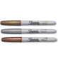 Sharpie Marcador Permanente Metálico Punta Fina - Oro, Plata y Bronce