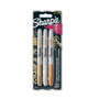 Sharpie Set de Rotuladores Permanentes Metálicos Punta Fina Oro, Plata y Bronce
