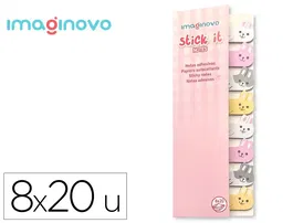 Imaginovo Bloc Notas Adhesivas Conejo 120 Hojas 8x15x48 mm