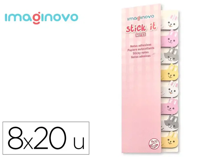 Imaginovo Bloc Notas Adhesivas Conejo 120 Hojas 8x15x48 mm Imaginovo Bloc Notas Adhesivas Conejo 120 Hojas 8x15x48 mm