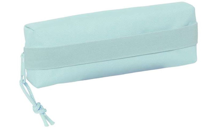 Safta Portatodo Rectangular con Goma Elástica 22x4x7 cm Light Blue