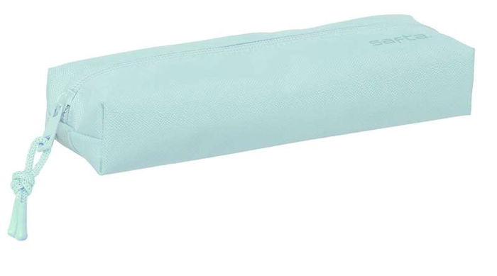 Safta Portatodo Rectangular con Goma Elástica 22x4x7 cm Light Blue