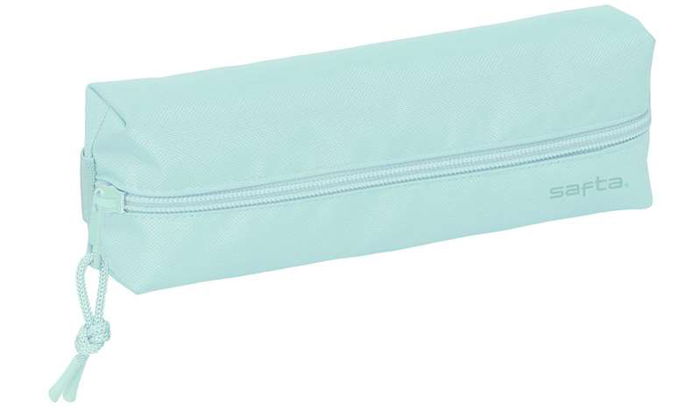 Safta Portatodo Rectangular con Goma Elástica 22x4x7 cm Light Blue