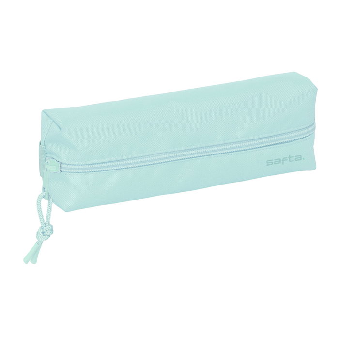 Safta Portatodo Escolar Rectangular Azul Claro con Goma Elástica
