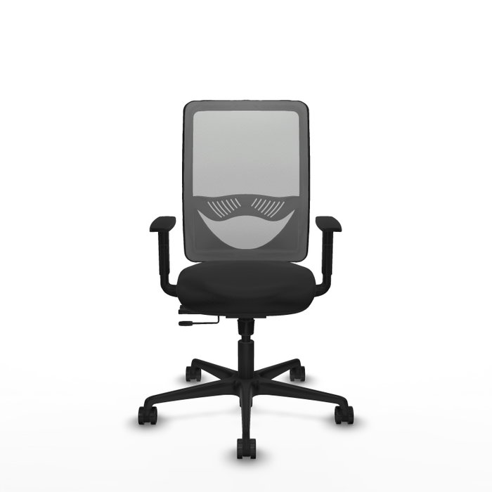 PIQUERAS Y CRESPO Silla de oficina Zulema con mecanismo Sincro/Traslack, Negro y Gris