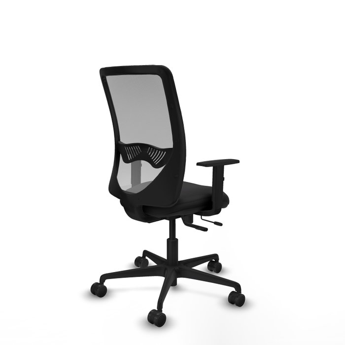 PIQUERAS Y CRESPO Silla de oficina Zulema con mecanismo Sincro/Traslack, Negro y Gris