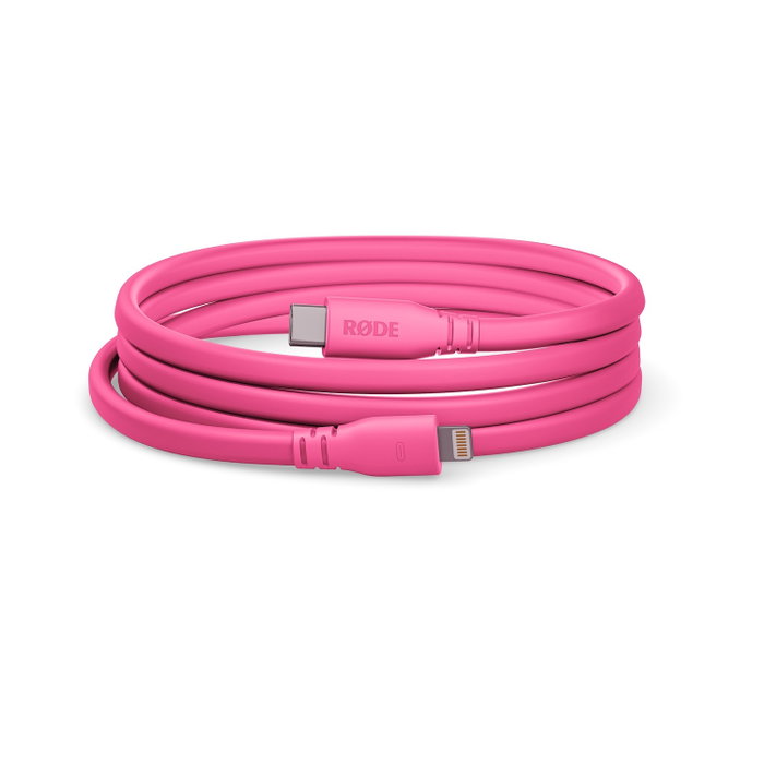 RODE SC19 Cable USB-C a Lightning 1.5m Rosa para iOS MFi RODE SC19 Cable USB-C a Lightning 1.5m Rosa para iOS MFi