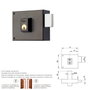 YALE Cerradura de Sobreponer 124-a/hp/8 Derecha
