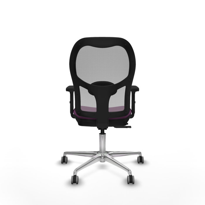 PIQUERAS Y CRESPO Silla de oficina Jorquera con mecanismo Sincro/Traslack, Morado y Gris