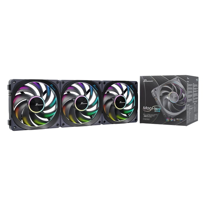 Seasonic MagFlow ARGB Kit de 3 ventiladores de 120 mm
