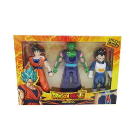 Bizak Pack de 3 Figuras Estirables Monsterflex Dragon Ball