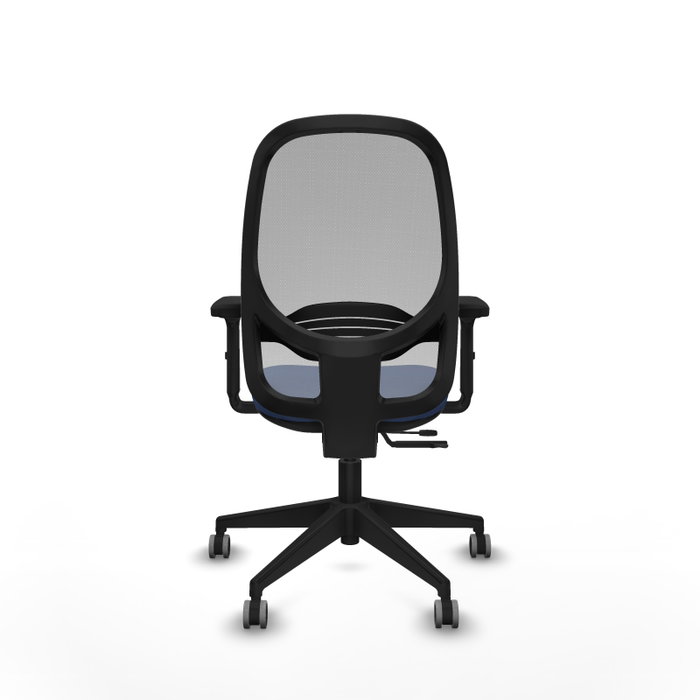 PIQUERAS Y CRESPO Silla de oficina Cilanco con mecanismo Sincro/Traslack Azul marino y Gris
