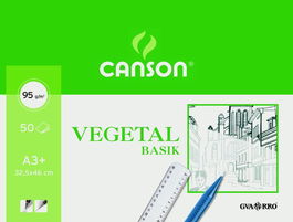 Bloc De Dibujo Guarro-Canson Basik Vegetal Encolado A3+ 95G 50H (Set de 10)