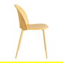 Silla Amarillo Pp-Metal Contract 51 X 46 X 80 cm (Set de 4)