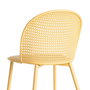 Silla Amarillo Pp-Metal Contract 51 X 46 X 80 cm (Set de 4)