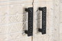DKD Home Decor Armario Indio Blanco Negro 180 x 40 x 160 cm