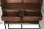 DKD Home Decor Armario Indio Blanco Negro 180 x 40 x 160 cm