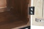 DKD Home Decor Armario Indio Blanco Negro 180 x 40 x 160 cm