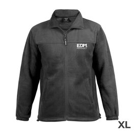 Edm Chaqueta Polar Fleece 280g/m² Cremallera Talla XL Negro